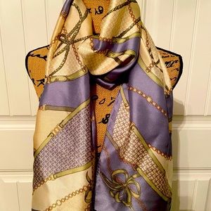 💕 Perry Ellis Gorgeous Vintage Scarf  A Rare Find!
